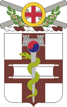 Coat of arms (crest) of the 421st Medical Battalion, US Army