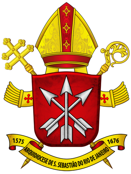 Arms (crest) of the Archdiocese of São Sebastião do Rio de Janeiro