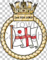 Coat of arms (crest) of the 2nd Sea Lord, Royal Navy