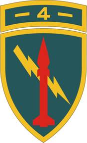 Coat of arms (crest) of 4th Missile Command, US Army