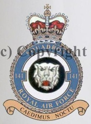 Coat of arms (crest) of the No 141 Squadron, Royal Air Force