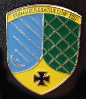 Coat of arms (crest) of the Signal Battalion 130, German Army
