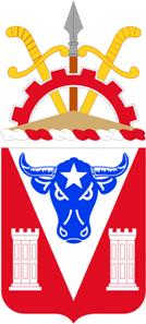 Coat of arms (crest) of 82nd Engineer Battalion, US Army