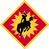 Arms of 115th Field Artillery Brigade, Wyoming Army National Guard