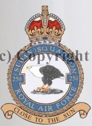 Coat of arms (crest) of the No 250 (Sudan) Squadron, Royal Air Force