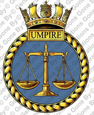 Arms of HMS Umpire, Royal Navy