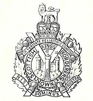Coat of arms (crest) of the The King's Own Scottish Borderers, British Army