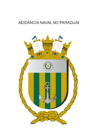 Coat of arms (crest) of the Naval Attaché in Paraguay, Brazilian Navy