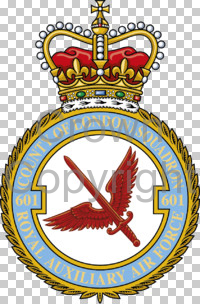 Coat of arms (crest) of the No 601 (County of London) Squadron, Royal Auxiliary Air Force