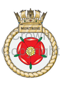 Coat of arms (crest) of the HMS Montrose, Royal Navy