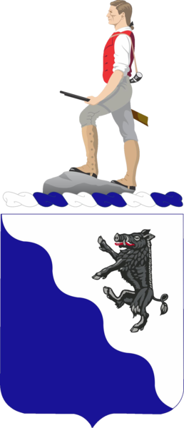 Coat of arms (crest) of 255th Infantry Regiment, US Army