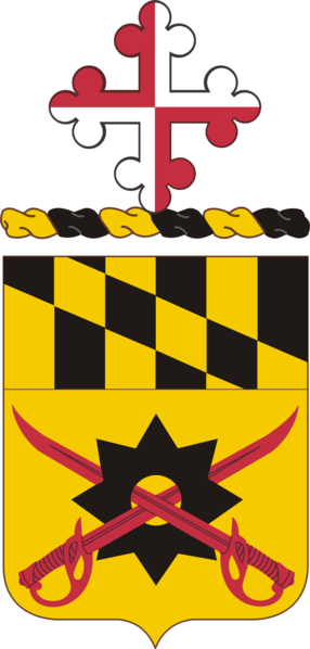 Arms of 158th Cavalry Regiment, Maryland Army National Guard