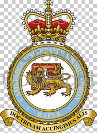 Coat of arms (crest) of the Cambridge University Air Squadron, Royal Air Force Volunteer Reserve