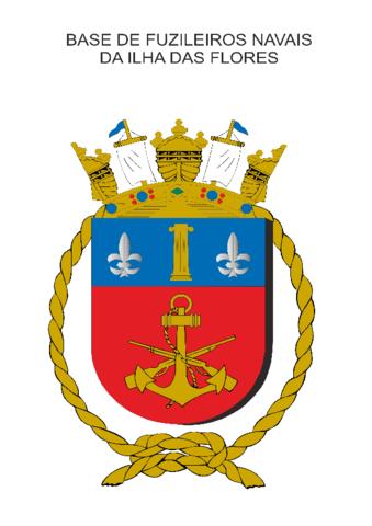 Coat of arms (crest) of the Ilha das Flores Naval Fusiliers Base, Brazilian Navy