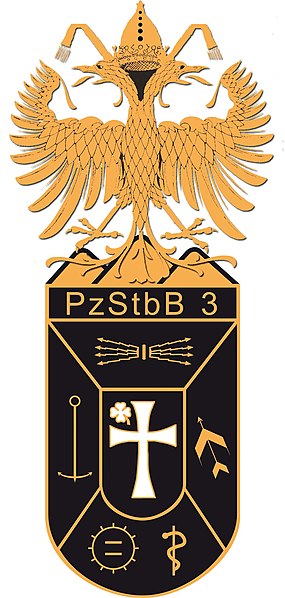 Coat of arms (crest) of the 3rd Armoured Staff Battalion, Austrian Army