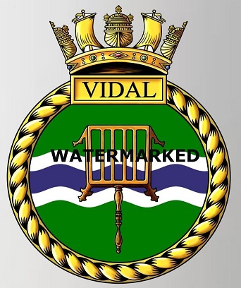 Arms of HMS Vidal, Royal Navy