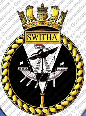 Coat of arms (crest) of the HMS Switha, Royal Navy