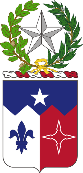 Arms of 141st Infantry Regiment, Texas Army National Guard