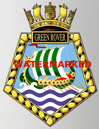 Coat of arms (crest) of the RFA Green Rover, United Kingdom