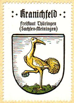Wappen von Kranichfeld/Coat of arms (crest) of Kranichfeld