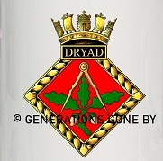 center Arms of HMS Dryad, Royal Navy