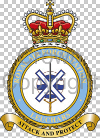 Coat of arms (crest) of the RAF Station Leuchars, Royal Air Force