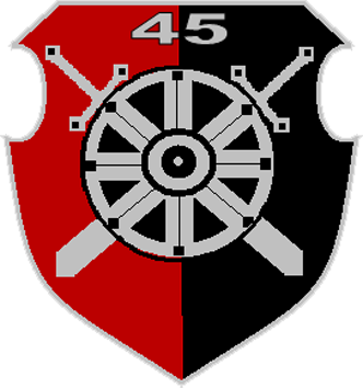Coat of arms (crest) of the 45th Combat Support Battalion, Latvian National Guard