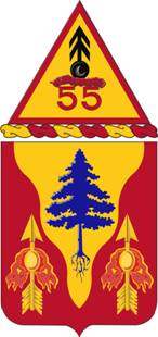 Arms of 55th Air Defense Artillery Regiment, US Army