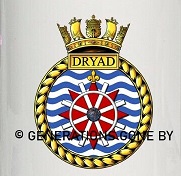 Arms of HMS Dryad, Royal Navy
