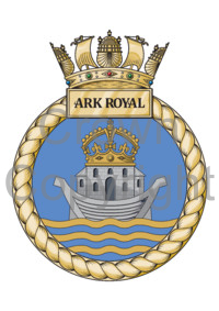 Coat of arms (crest) of the HMS Ark Royal, Royal Navy