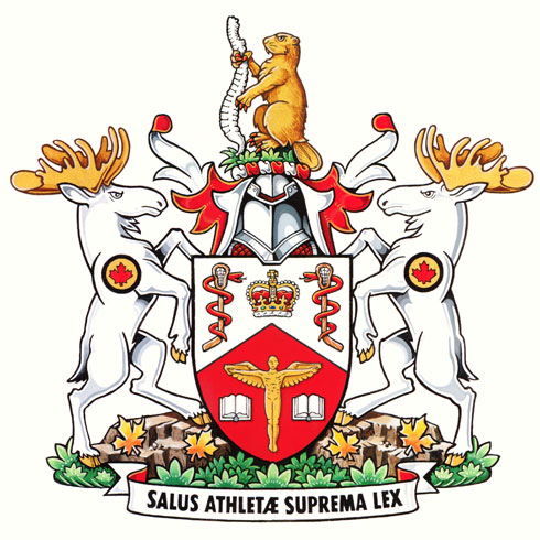 Arms of Royal College of Chiropractic Sports Sciences
