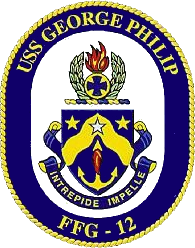 Coat of arms (crest) of the Frigate USS George Philip (FFG-12)