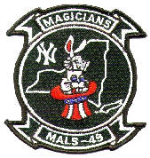 Coat of arms (crest) of the MALS-49 Magicians, USMC