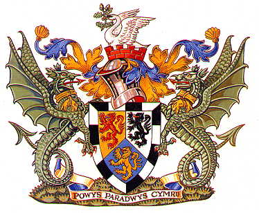 Arms (crest) of Montgomeryshire