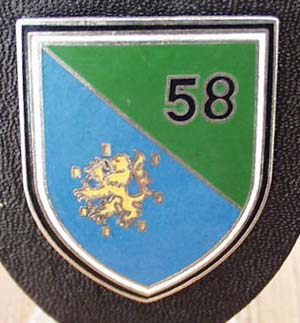 Coat of arms (crest) of the Security Battalion 58, German Army