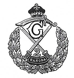 Coat of arms (crest) of the 2nd Baroda Infantry, Baroda