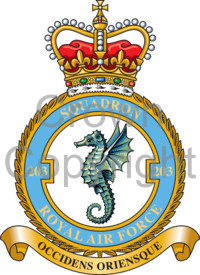 Coat of arms (crest) of the No 203 Squadron, Royal Air Force