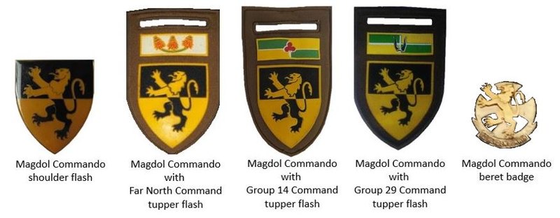Coat of arms (crest) of the Magdol Commando, South African Army
