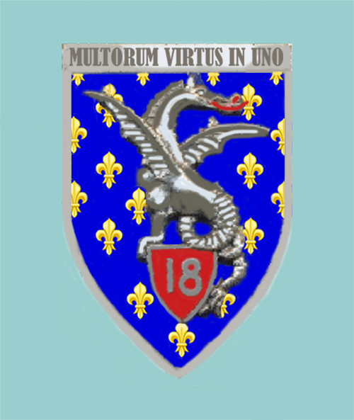 Coat of arms (crest) of the 18th Dragoons Regiment, French Army