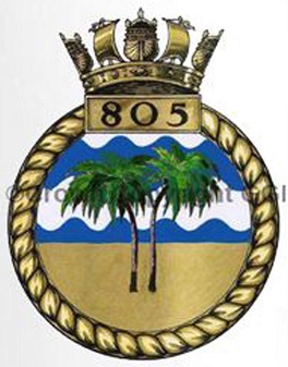Coat of arms (crest) of the No 805 Squadron, FAA