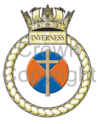 Coat of arms (crest) of the HMS Inverness, Royal Navy