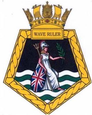 Coat of arms (crest) of the RFA Wave Ruler, United Kingdom