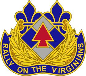 Arms of 116th Infantry Brigade, Virginia Army National Guard