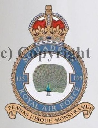 Coat of arms (crest) of the No 135 Squadron, Royal Air Force