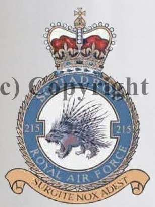 Coat of arms (crest) of the No 215 Squadron, Royal Air Force