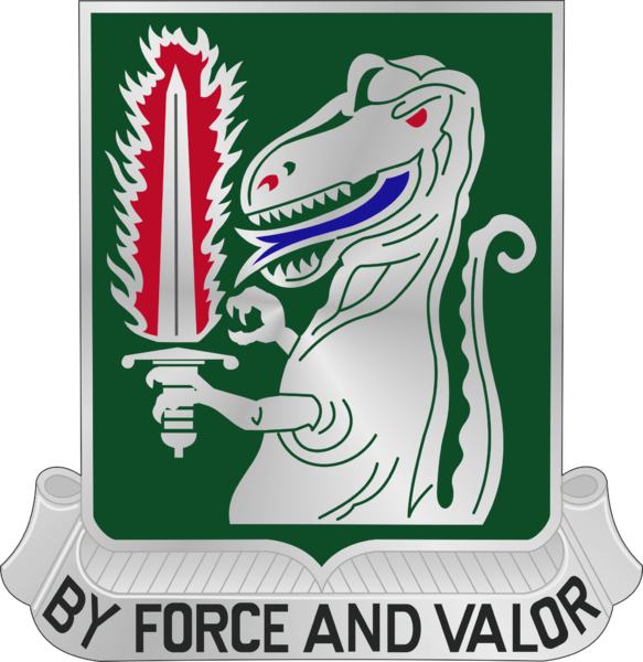 center Arms of 40th Cavalry Regiment (formerly 40th Armor), US Army
