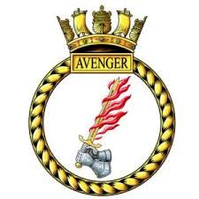 Coat of arms (crest) of the HMS Avenger, Royal Navy