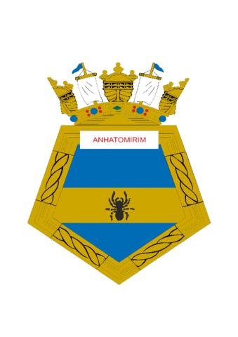 Coat of arms (crest) of the Minesweeper Anhatomirim, Brazilian Navy