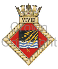 Coat of arms (crest) of the Royal Naval Reserve Vivid, Royal Navy
