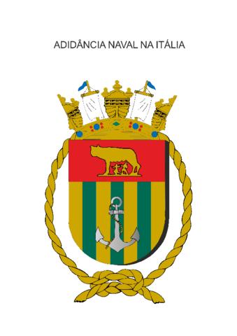 Coat of arms (crest) of the Naval Attaché in Italy, Brazilian Navy